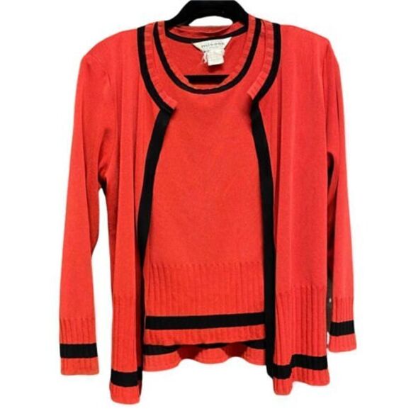 excusively misook cardigan and sleeveless top size M petite EUC - Picture 1 of 10